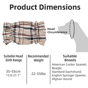 Cache-oreilles élastiques confortables et respirants en tissu pour chiens à poils longs – Vêtements pour animaux de compagnie pour la protection en extérieur - Product Image 6