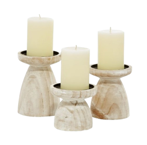 Set of Three Wooden <b>Candle</b> Holder for Home Decor Handmade <b>Wedding</b> Party <b>Candle</b> Stand for Indoor and Outdoor Use - Product Image 6