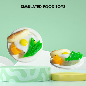 Gerçekçi sosis ve yumurta pirinç kasesi TPR Squishy oyuncak, kahvaltı gıda simülasyon stres giderici Fidget oyuncak koleksiyonu için - Product Image 6