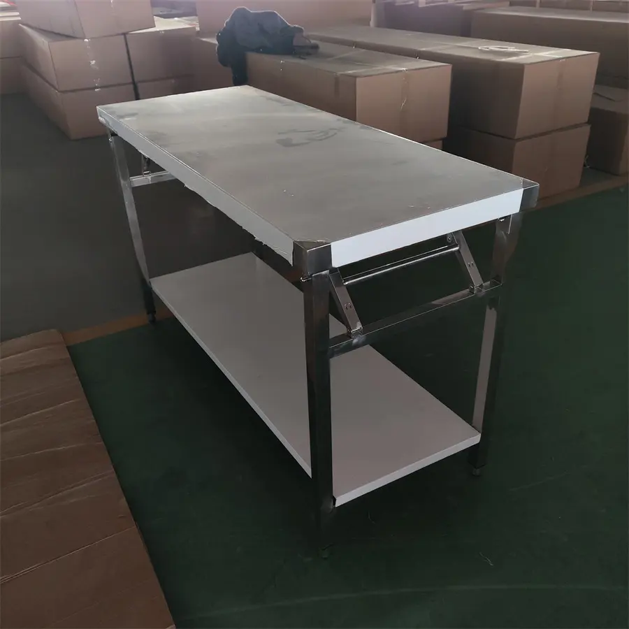 Stainless Steel Foldable Working Table Dining Folding Work Table