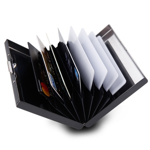 Boshiho RFID Credit <b>Card</b> Holder <b>Protector</b> Stainless Steel Credit <b>Card</b> Wallet Purse Frame Metal Credit <b>Card</b> Case for Men - Product Image 2