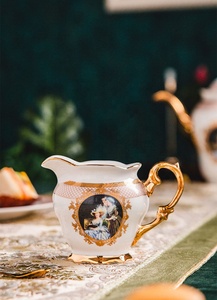 Ensemble de café et de thé en porcelaine écologique de style nordique, personnalisable, luxe, vente en gros pour femmes - Product Image 6