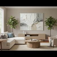 Peinture à l'huile sur toile abstraite faite à la main, décoration murale pour salon, hôtel, art mural, imperméable, vente en gros personnalisée
