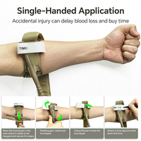 Application à une main Garrot Emergency Stop Bleeding Tactical Cat Training Garniquet With Pen