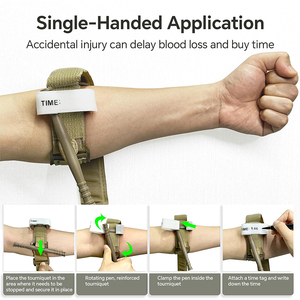 Application à une main <span class=keywords><strong>Garrot</strong></span> Emergency Stop Bleeding Tactical <span class=keywords><strong>Cat</strong></span> Training Garniquet With Pen - Product Image 4
