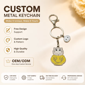 Llavero de Aleación de Zinc con Diseño Creativo de <span class=keywords><strong>Perro</strong></span>, Impermeable, Pequeño Regalo para Dueños de Autos, Personalizado, Animal Adorable - Product Image 2