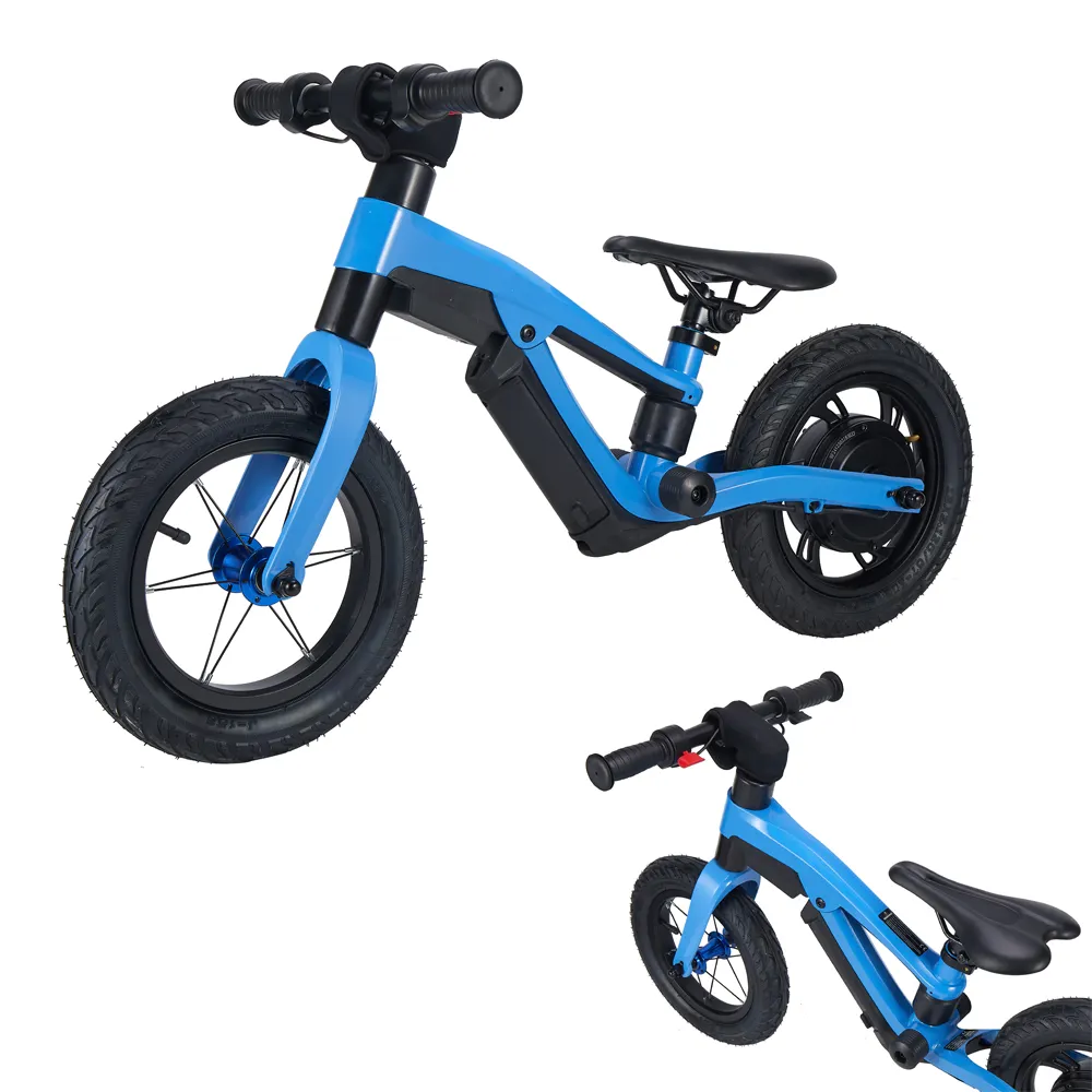 전기 아이 균형 자전거 아이들 자전거 12 인치 옥외 승차 훈련 자전거 3-6 세
