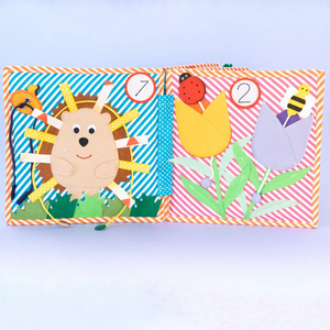 Venta al por mayor de libros tranquilos de fieltro para bebés, libro de tela suave para bebés, libro de aprendizaje silencioso y ocupado hecho a mano para niños pequeños - Product Image 2