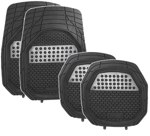 Ensemble de 4 tapis de sol de voiture imperméables et personnalisés Tapis de voiture 4 pièces Tapis de voiture universel pour une protection toutes saisons - Product Image 5