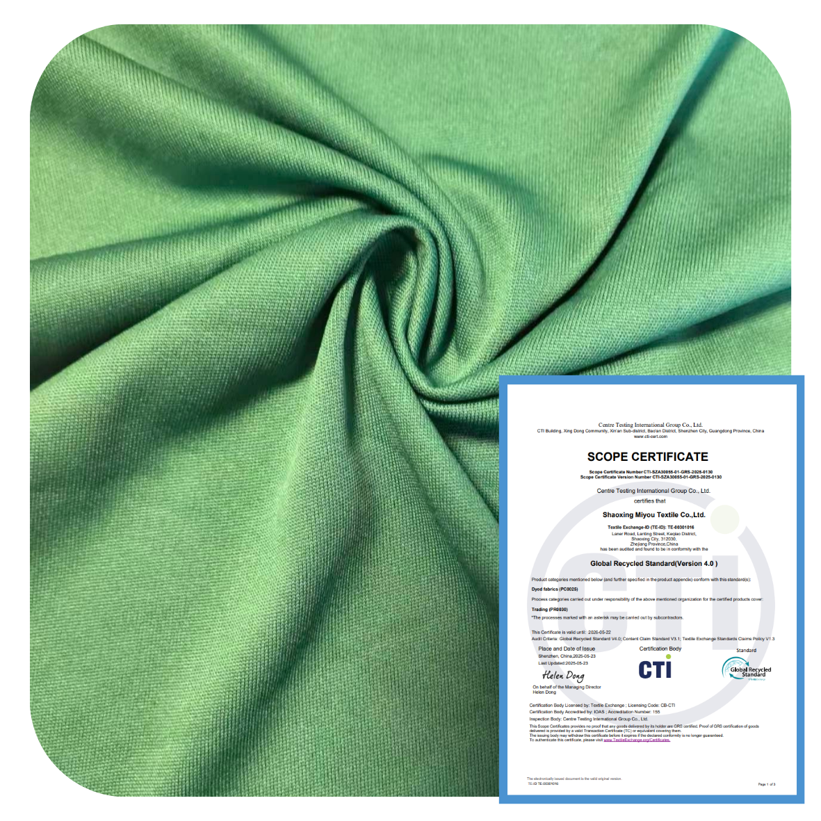 MY Eco-friendly 100% Polyester Single Jersey Fabric 100% Recycled Breathable Knitted for Girls' Garments Car Use-Soft