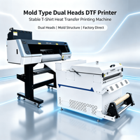 Printer DTF Roll-To-Roll Semi-Otomatis Dual Head Tipe Versijet Kompatibel Epson dengan Tinta Pigment, Baru, Garansi 1 Tahun