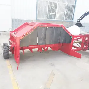 farm tractor towable compost turner windrow mixer turner machine