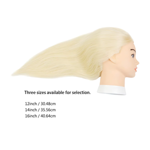 Cabezas <span class=keywords><strong>de</strong></span> Maniquí Femeninas <span class=keywords><strong>de</strong></span> 12/14/16 Pulgadas, 100% Cabello Humano Liso, para Prácticas <span class=keywords><strong>de</strong></span> Peluquería, Cabeza <span class=keywords><strong>de</strong></span> Maniquí para Entrenamiento <span class=keywords><strong>de</strong></span> Estilistas - Product Image 5