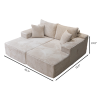Canapé-lit convertible moderne simple et double, inclinable, canapé paresseux, adapté au salon, à la chambre, à l'appartement, à la villa