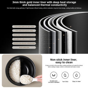 Original pour <span class=keywords><strong>Xiaomi</strong></span> Mijia Intelligent Micro Pressure IH Rice Cooker 4L Smart Display App Control NFC IH Surround Fire Heating - Product Image 4