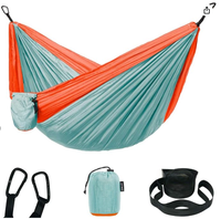 Hamac adapté à l'équipement de hamac de camping, à la survie en sac à dos extérieur ou au nylon de parachute léger portable de voyage