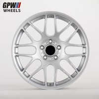 Jantes GPW pour BMW E46 M3 CSL E36 E38 E39 F10 F30 5x120, 18 et 19 pouces, argentées, en alliage coulé, pour voitures de course
