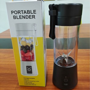 Vaso exprimidor eléctrico portátil de 400 ml recargable con cuchilla de 6 hojas para viajes al aire libre - Product Image 2