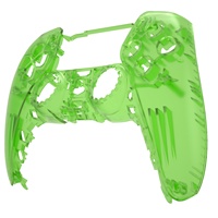 Coque de protection transparente verte personnalisée pour manette PS5, accessoire de jeu pour joystick