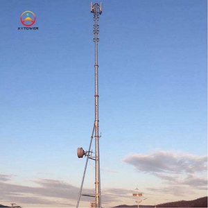 Tube en acier galvanisé Colonne télécom haute performance et accessoires pour tour Internet 5g de <span class=keywords><strong>diffusion</strong></span> améliorée - Product Image 1