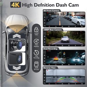 Cámara para Auto con <span class=keywords><strong>Pantalla</strong></span> Táctil IPS <span class=keywords><strong>de</strong></span> 10.26 Pulgadas, Resistente al Agua, DVR <span class=keywords><strong>de</strong></span> 2 Canales, CarPlay, <span class=keywords><strong>Pantalla</strong></span> Inteligente 4K, <span class=keywords><strong>Grabador</strong></span> <span class=keywords><strong>de</strong></span> Video con Cámara <span class=keywords><strong>de</strong></span> Retroceso - Product Image 2