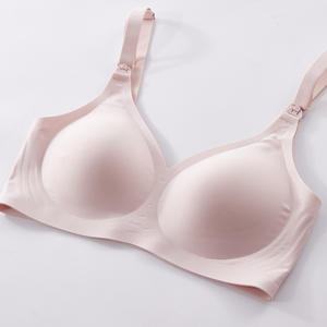 Para <span class=keywords><strong>Sujetador</strong></span> de <span class=keywords><strong>lactancia</strong></span> de Copa grande europea americana para mujeres embarazadas gelatina pegamento <span class=keywords><strong>lactancia</strong></span> íntima sin anillo de alambre transfronterizo - Product Image 2