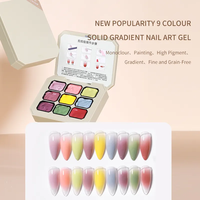 WEKIKOU Fournisseur en gros d'usine de peinture de fleurs Gel UV Nouveau 36 couleurs Amélioration des ongles Couleur unie Peinture Colle pour ongles