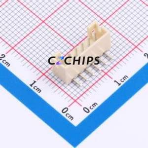 HCZZ0295-6 Wire-to-Board Pin Header Bent Lead Through Hole,P=2mm Connector 1x6P 2mm Right Angle Insert PH - Product Image 1