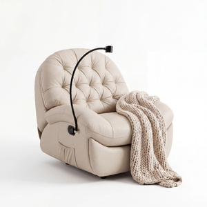 Poltrona Reclinabile Moderna ed Ecologica in <span class=keywords><strong>Ecopelle</strong></span>, Comoda e Morbida, Nuovo Design di Divano Relax per Sala da Pranzo e Bar in Pelle Sintetica - Product Image 1