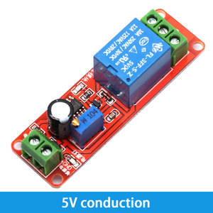 Venta al por mayor de fábrica DC 5V / 12V Delay Connect / Disconnect relay Shield NE555 Temporizador Interruptor Módulo ajustable - Product Image 5