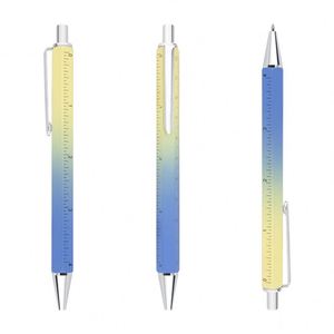 Nuevos Bolígrafos Multifuncionales en Promoción, Bolígrafos Hexagonales con Regla, Bolígrafos Divertidos con Diseño Impreso - Product Image 1