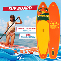 Planche de paddle gonflable professionnelle extra large 335 cm 190 kg, livraison gratuite UE, livraison directe robuste