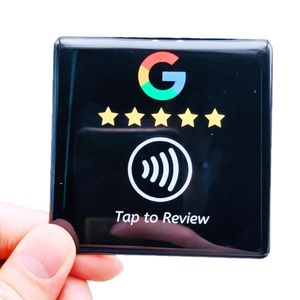 Revisión de Google personalizada NFC con etiqueta de epoxi de código QR/placa de comentarios para Ins/<span class=keywords><strong>Facebook</strong></span>/Yelp - Product Image 4