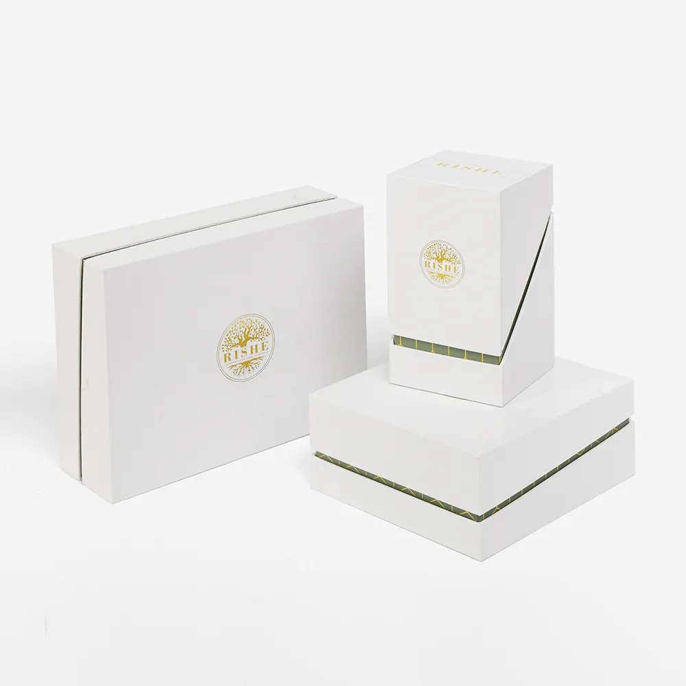 Custom Store High Quality Display White Cosmetic Glass Bottle Skincare Packaging Boxes With Logo