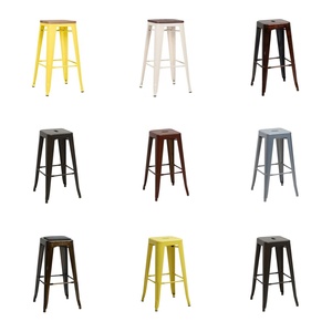 Moderner Industrie-Barhocker Metallrahmen Stapelbares Design Mehrere Farben Restaurant Küchen-Theken-Barstuhl - Product Image 6