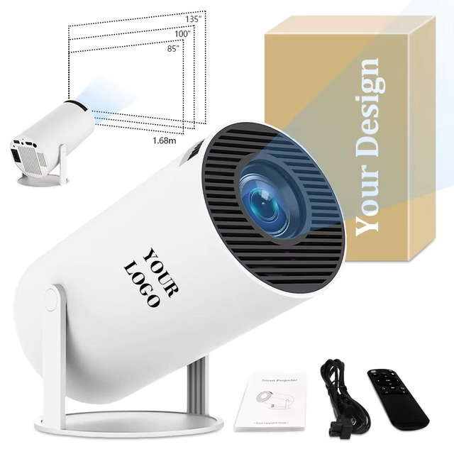 Mini Portable 4K Android 11 Dual Wi-Fi 6 Home Cinema Projector with 260 ANSI and Allwinner H713 Chipset