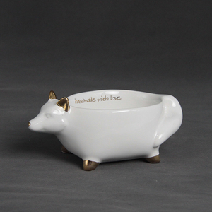 Phong Cách Bắc Âu Động Vật Dễ Thương Để Bàn Gốm Chậu Cây Mọng Nước - Product Image 5