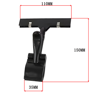 En vente en plastique transparent rotatif Pop signe Clip marchandise <span class=keywords><strong>prix</strong></span> étiquette support affichage étiquette Clip pour supermarché - Product Image 5