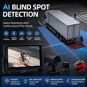 Sistema de Monitoreo de Seguridad para Flotas con IA de 10.1 Pulgadas, Kit de Cámara para Camiones BSD ADAS DMS, Monitoreo Remoto 4G GPS para Vehículos Comerciales QW-XF10G - Product Image 5