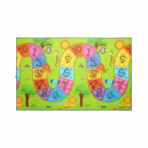Tapis de jeu double face XPE pour bébé 100x140x0,8 cm-Mousse imperméable non toxique enroulable Numéro coloré Road-Town - Product Image 1