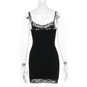 Y2K femmes Streetwear Harajuku crâne imprimé sans manches taille haute robe moulante nouveau rétro Punk gothique robe Grunge tenues - Product Image 6