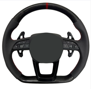 Volant de voiture pour <span class=keywords><strong>Audi</strong></span> R8 A4 B8 B9 C8 A3 A5 A6 <span class=keywords><strong>C7</strong></span> A8 Q3 Q5 Q7 R8 TTRS C6 <span class=keywords><strong>C7</strong></span> S4 8V 8P, accessoires de volant personnalisés - Product Image 1