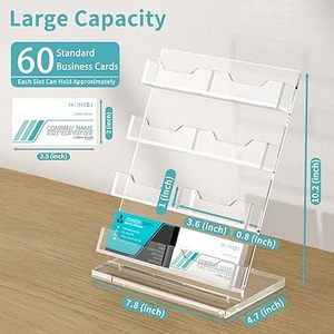 Chủ thẻ kinh doanh bàn, <span class=keywords><strong>Acrylic</strong></span> hiển thị thẻ kinh doanh, 4 tầng rõ ràng kinh doanh thẻ đứng cho văn phòng, triển lãm, cuộc họp, nhà - Product Image 6