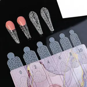 60Pcs Nail Silicone Mold Touch Crystal for Nail Relief Design Universal Shape Reusable Touch Animal Form for Dual Nail Forms