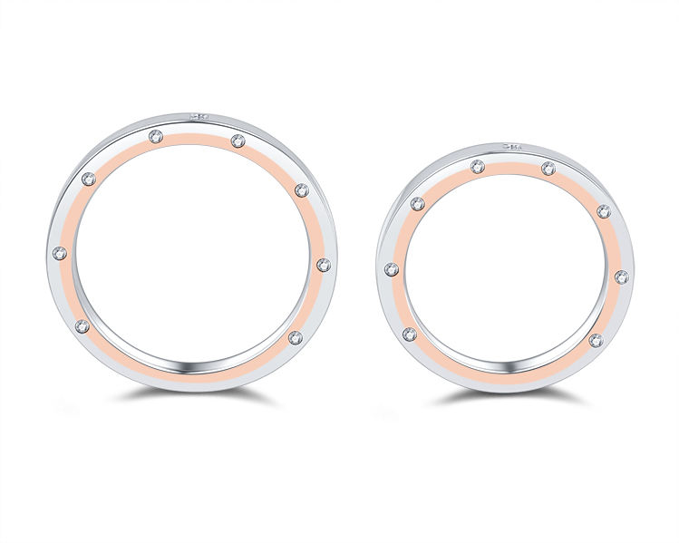 Blanc 18K et or rose