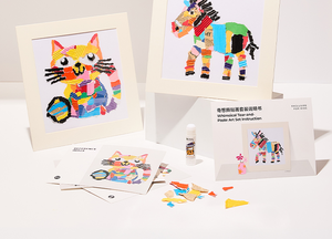 Set Creativo per Bambini per <span class=keywords><strong>Disegno</strong></span> con Carta Strappabile, Giocattolo Educativo Sicuro ed Ecologico per Genitori e Figli, Kit Completo per Decorazioni Domestiche - Product Image 3