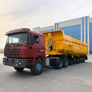 Semi-<span class=keywords><strong>remorque</strong></span> benne arrière en acier de haute qualité à 3/4/5/6 essieux en forme de U à vendre, semi-<span class=keywords><strong>remorque</strong></span> benne arrière hydraulique robuste. - Product Image 5