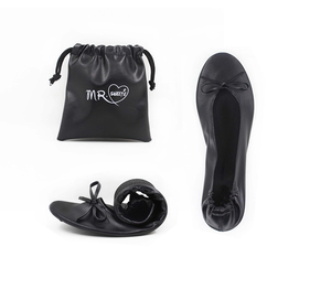 Bailarinas Plegables Portátiles <span class=keywords><strong>de</strong></span> Viaje para Mujer con Bolsa <span class=keywords><strong>de</strong></span> Transporte - Product Image 3