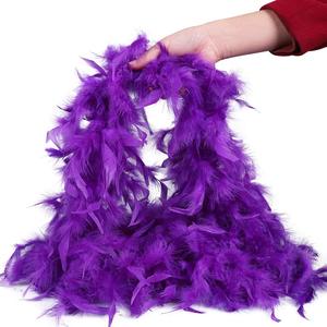 Özel 40/60/100g <span class=keywords><strong>2</strong></span> metre New Orleans Mardi Fluffy kabarık türkiye tüy Boa büyük 72 inç sahte tüy eşarp kostüm aksesuarı - Product Image 3