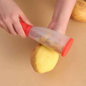 New Arrivals Vegetable Fruit Peeler with Rubbish Box <b>Kitchen</b> <b>Accessories</b> <b>Kitchen</b> Gadgets Creative Storage Paring Knife - Product Image 5